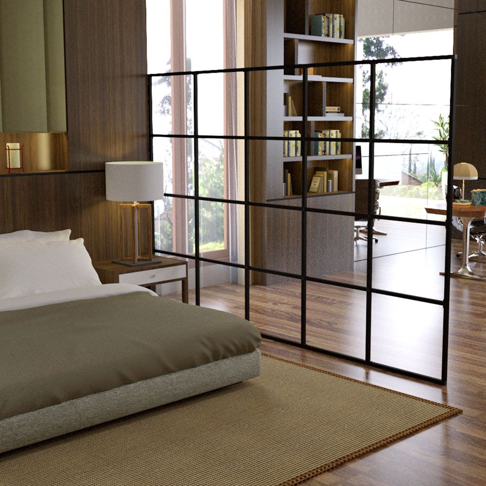 Raumteiler - Räume teilen neu entdeckt - Beispiel Schlafzimmer / Wohnzimmer