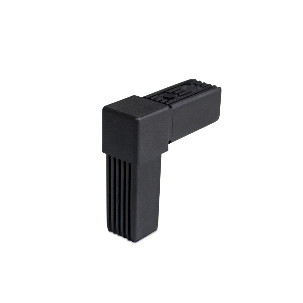 Rohrverbinder rechter Winkel 25 x 25 mm vierkant schwarz Kunststoff online kaufen