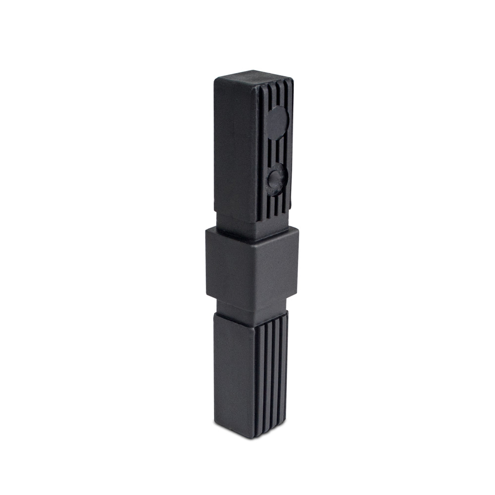 Rohrverbinder Rohrverlängerung / Expanderverbinder 25 x 25 mm vierkant schwarz Kunststoff online kaufen